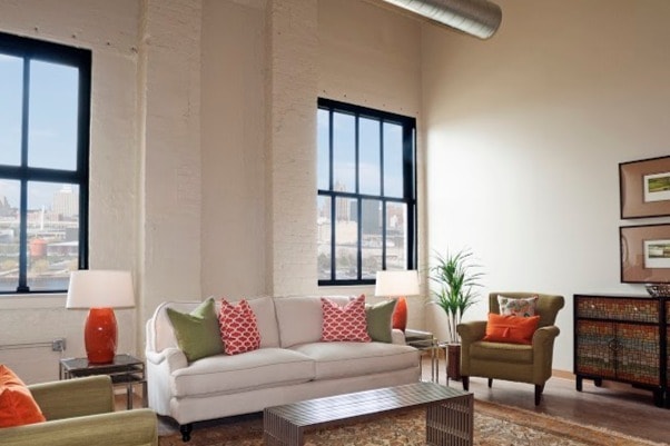 Living Area - Brix Apartment Lofts