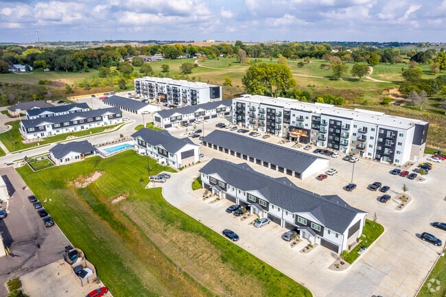 Aerial - District 42 Apartments & Townhomes