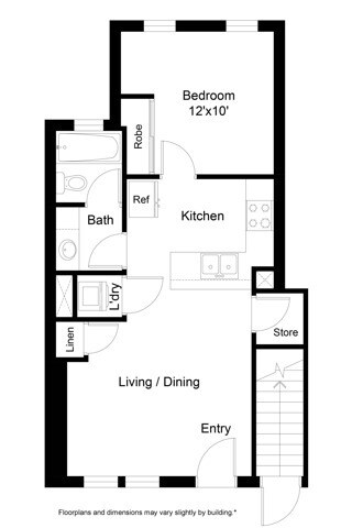 Grant12, 13, 14 Floorplans. 618 Sqft - 1-Bed Flat