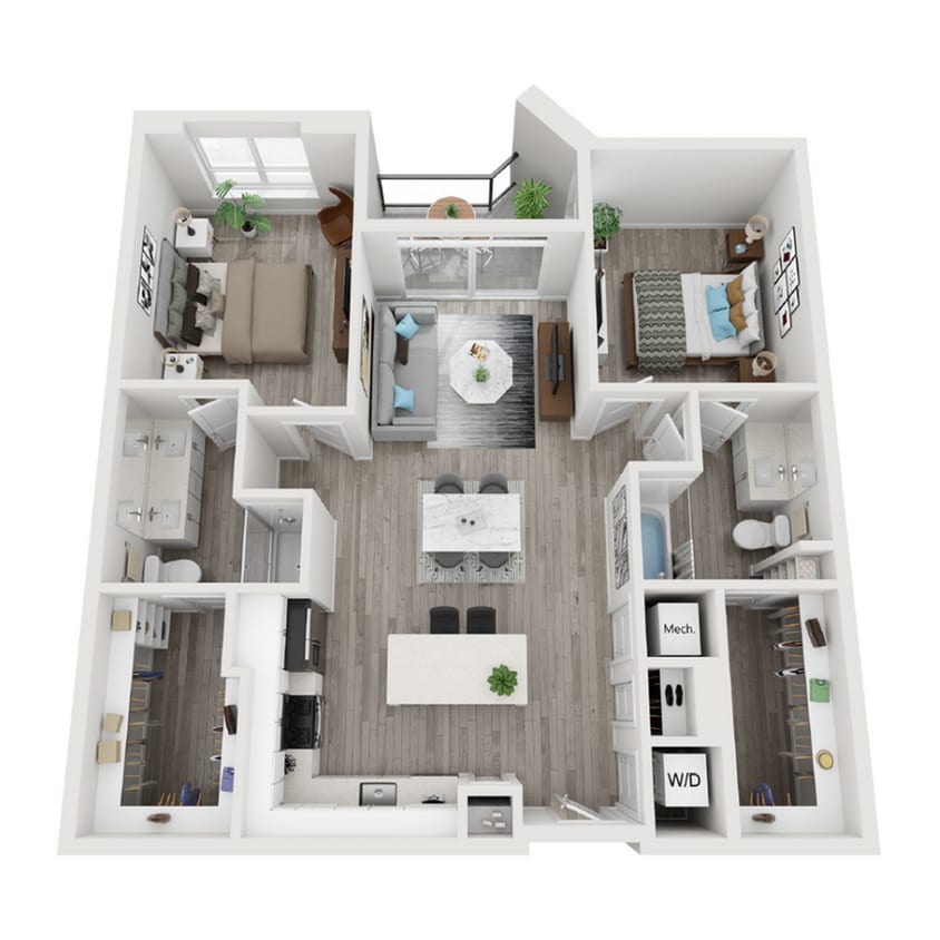 B1 2 Bed 2 Bath - B1