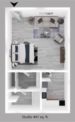 Floor Plan - Studio - The Core