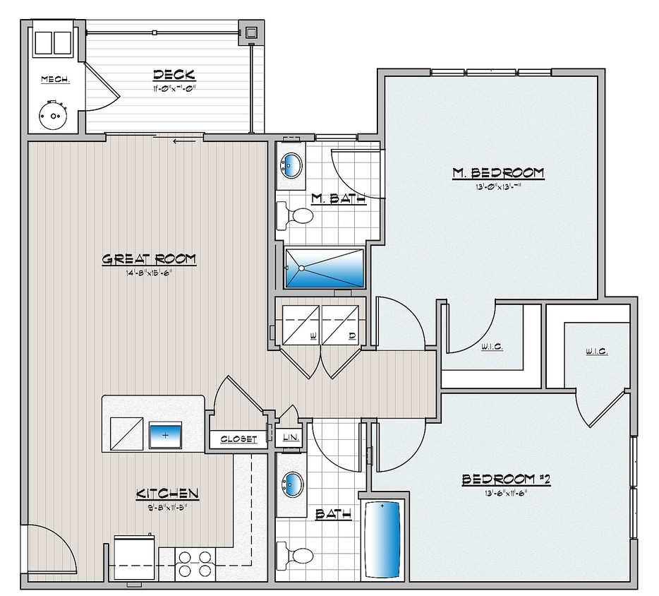 Cambria Phase 2, 2 Bedroom 2 Bath - 2 Bedroom 2 Bathroom