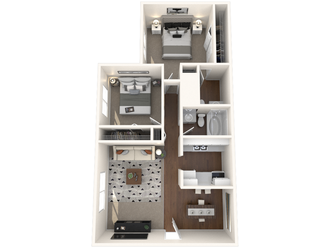 Floor Plan - 2Bed/1.5Bath Large