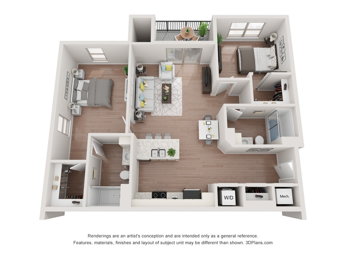 Floor Plan - Two Bedroom