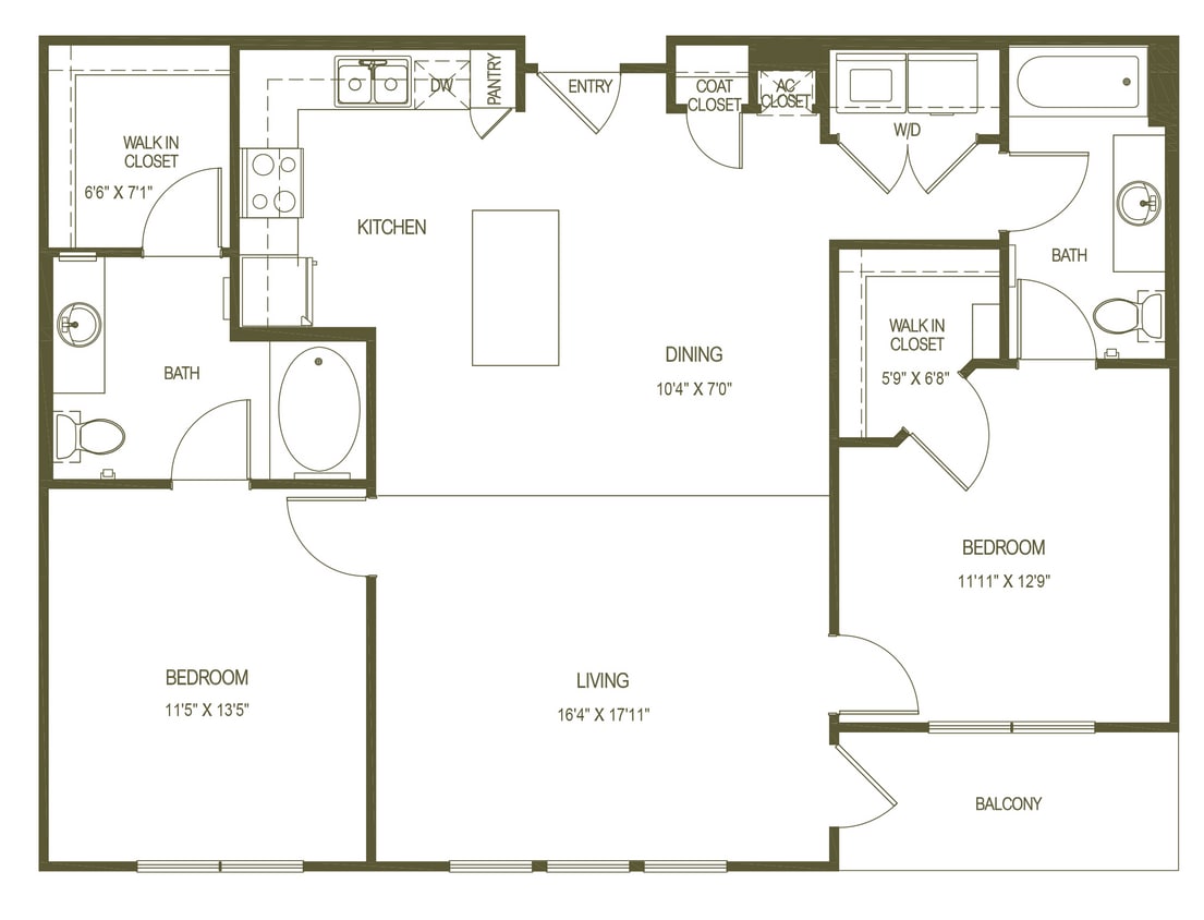 Unit B3.jpg - Two Bedrooms Two Bathrooms