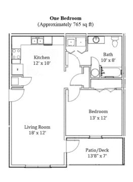 1 Bedroom L - 1 Bedroom