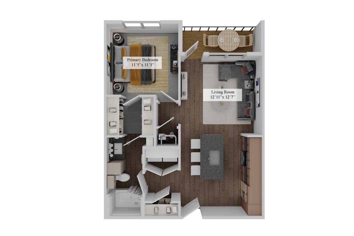 Floor Plan - The Copperline - A1A