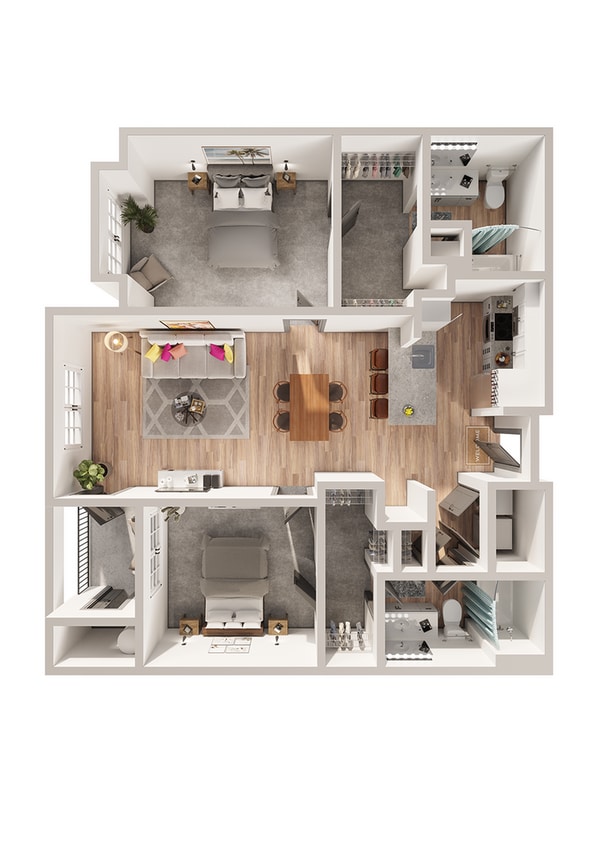 Wesley Village - B3 Floor Plan - B3