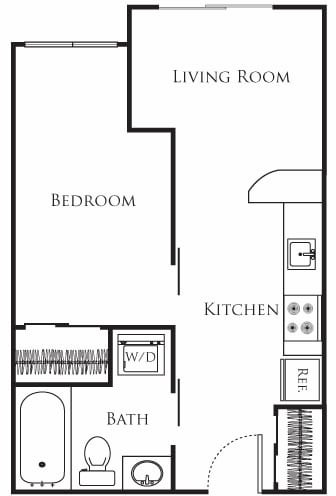Floor Plan - Micro One Bed - D3