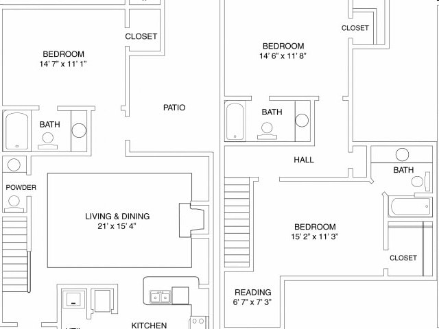 3BR/3.5BA - 3BR Townhome