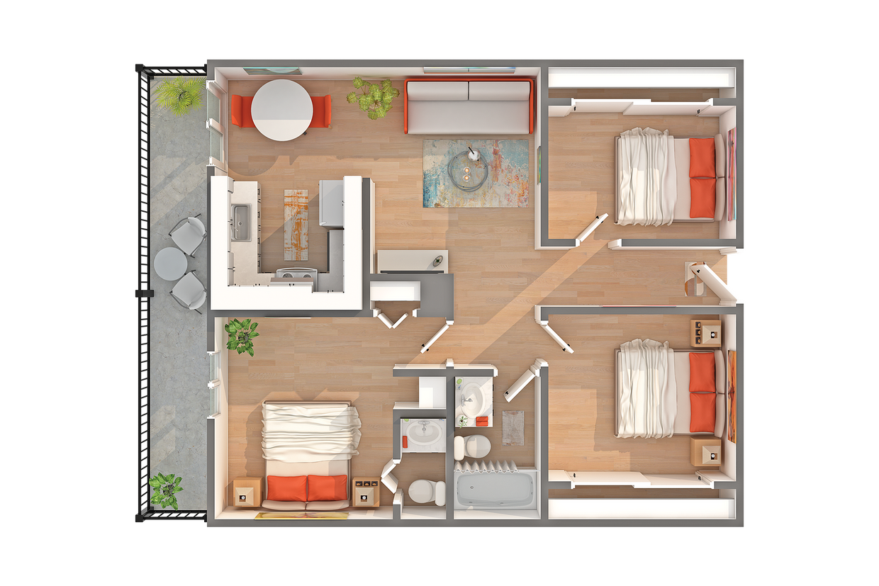 Acadia | 3-Bedroom Floorplan - Acadia