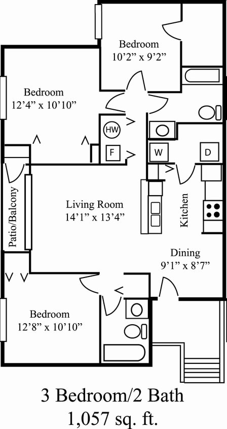 3 Bed Lg - 3 Bed Large