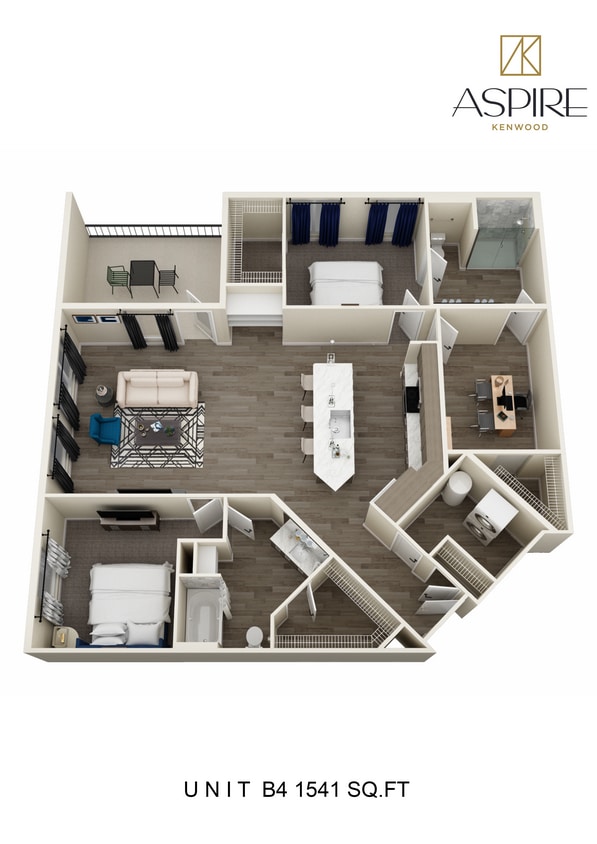 9712-AspireKenwood_Unit B4_Floorplan.jpg - Two Bedroom