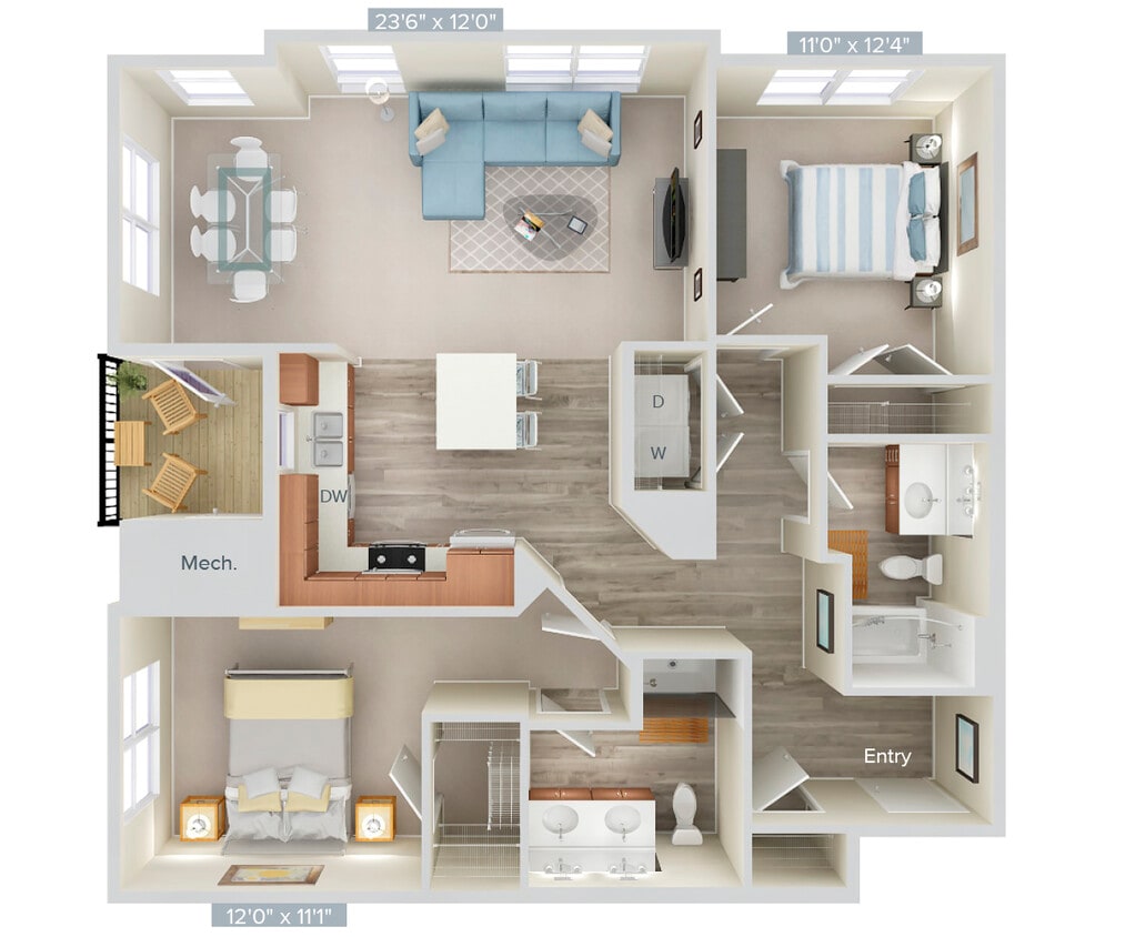 Floor Plan - B2-1180