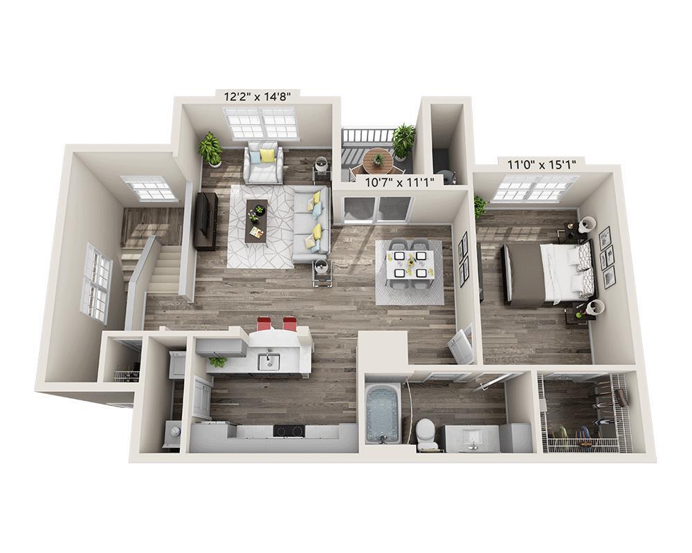 Floor Plan - Plan A (A1B)