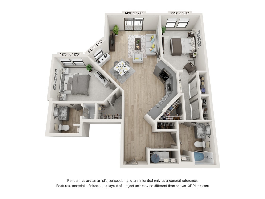 Floor Plan - The Taft - B12