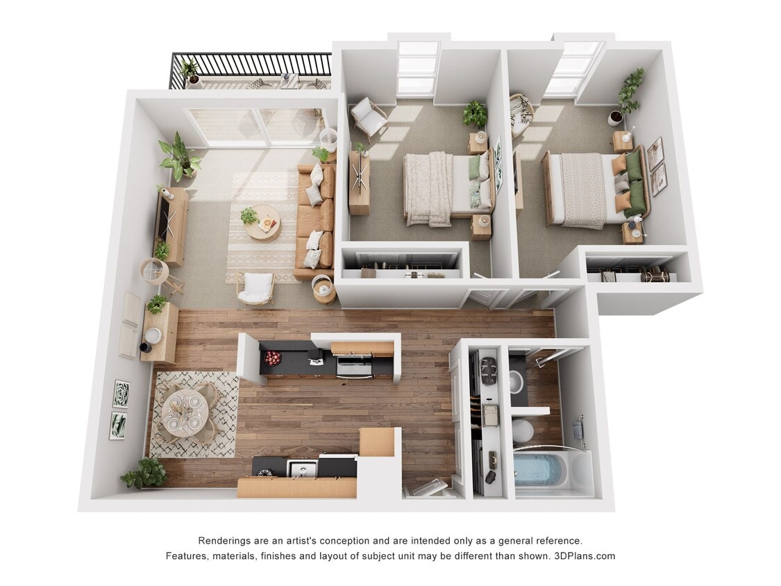 Floor Plan - 2x1 BL