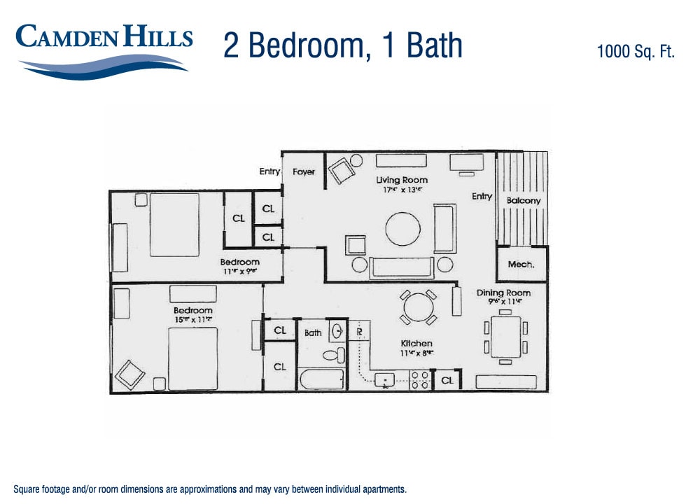 Floor Plan - 2 Bedroom