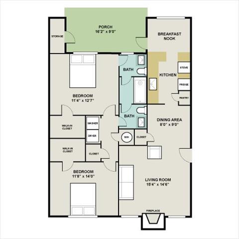 Floor Plan - THE GARDENIA