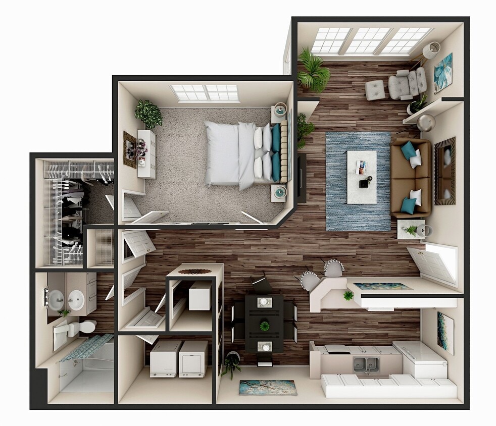 Floor Plan - 1 Bedroom