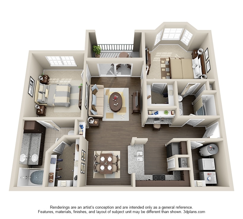 2BR/2BA - D