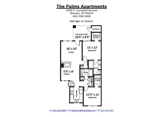 Floor Plan - Two Bedroom