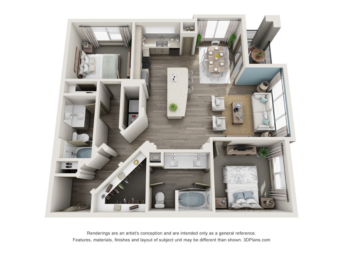 Marina Bend At Clear Creek - B3 - 2 Beds - 2 Baths - 1173 Sq. ft. - B3