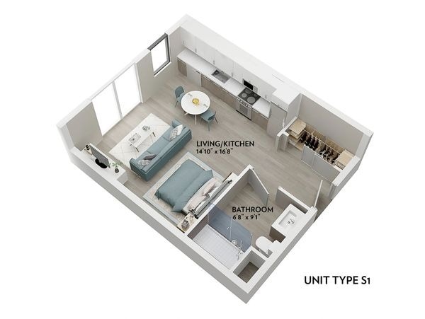 S1 - 399 Sq. Ft. - S1