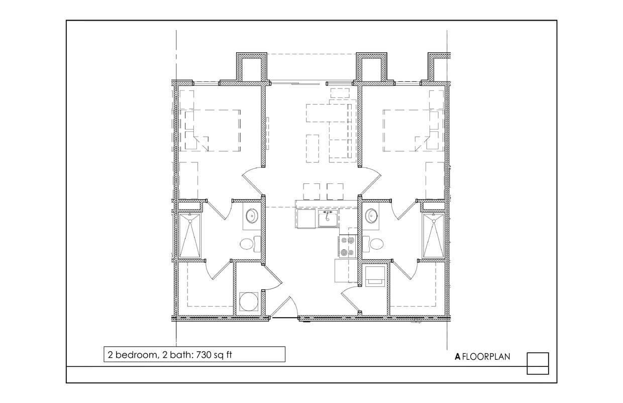 2 Bedroom - 2 Bedroom. 2 Bath