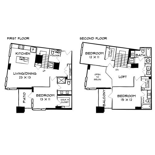 Floor Plan - Design 3A35 Townhome