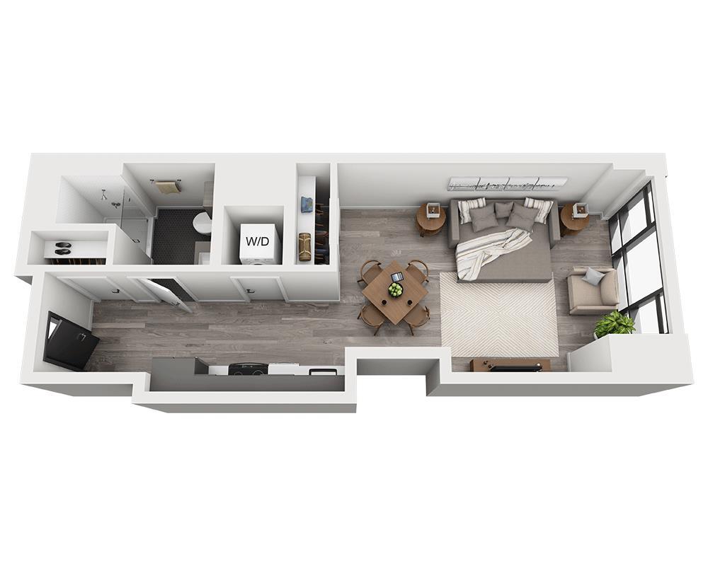 Floor Plan - Studio E1B