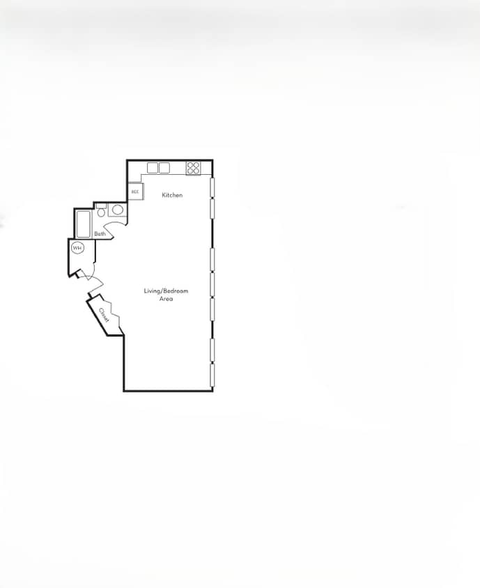 Floor Plan - Broadway Studio A