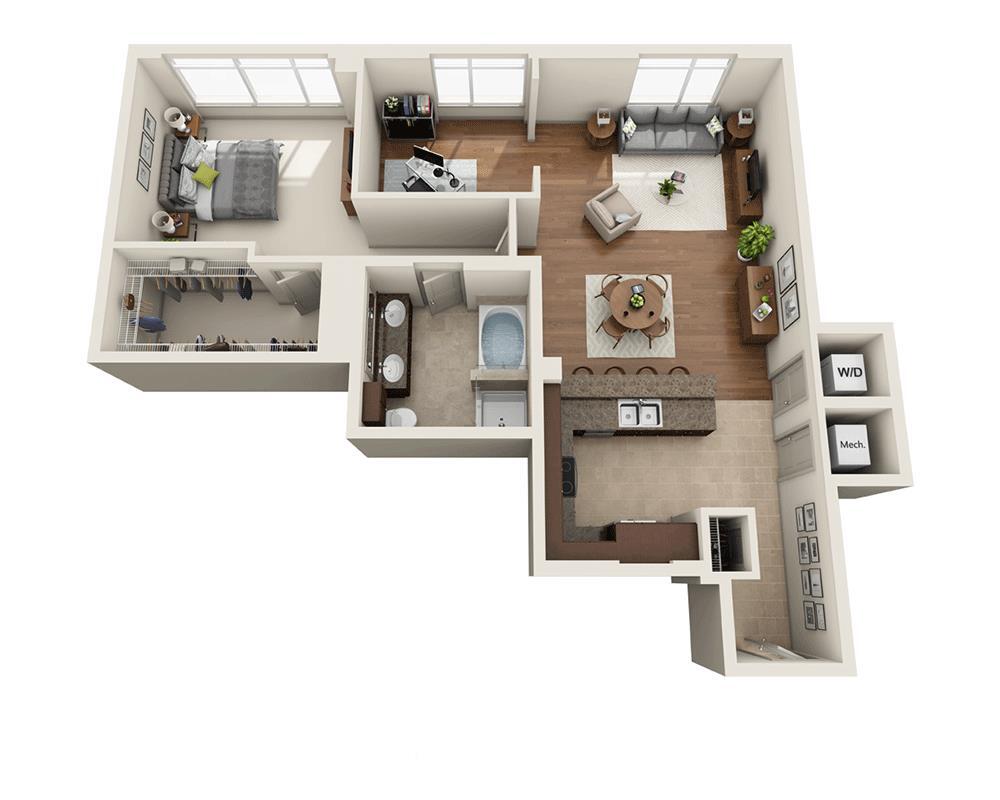 Floor Plan - Plan K (A1AD)