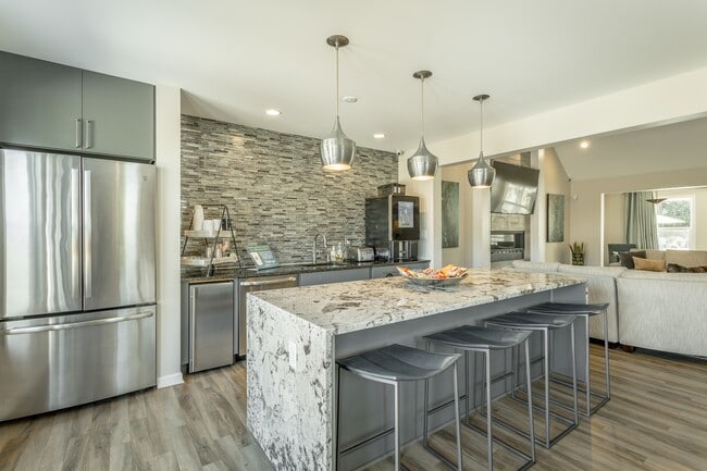 Clubhouse Kitchen at Hawthorne at Lily Flagg in Huntsville, AL - Hawthorne at Lily Flagg