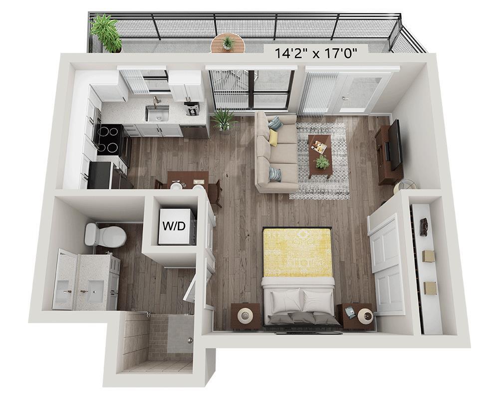 Floor Plan - Legacy - Studio E1N