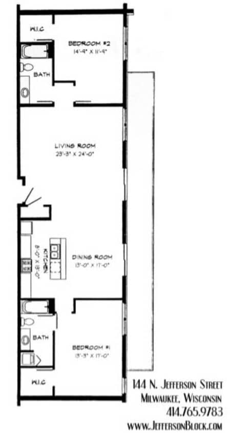 2 Bed / 2 Bath - 1,364 SF - 2 Bed / 2 Bath - 1,364 SF