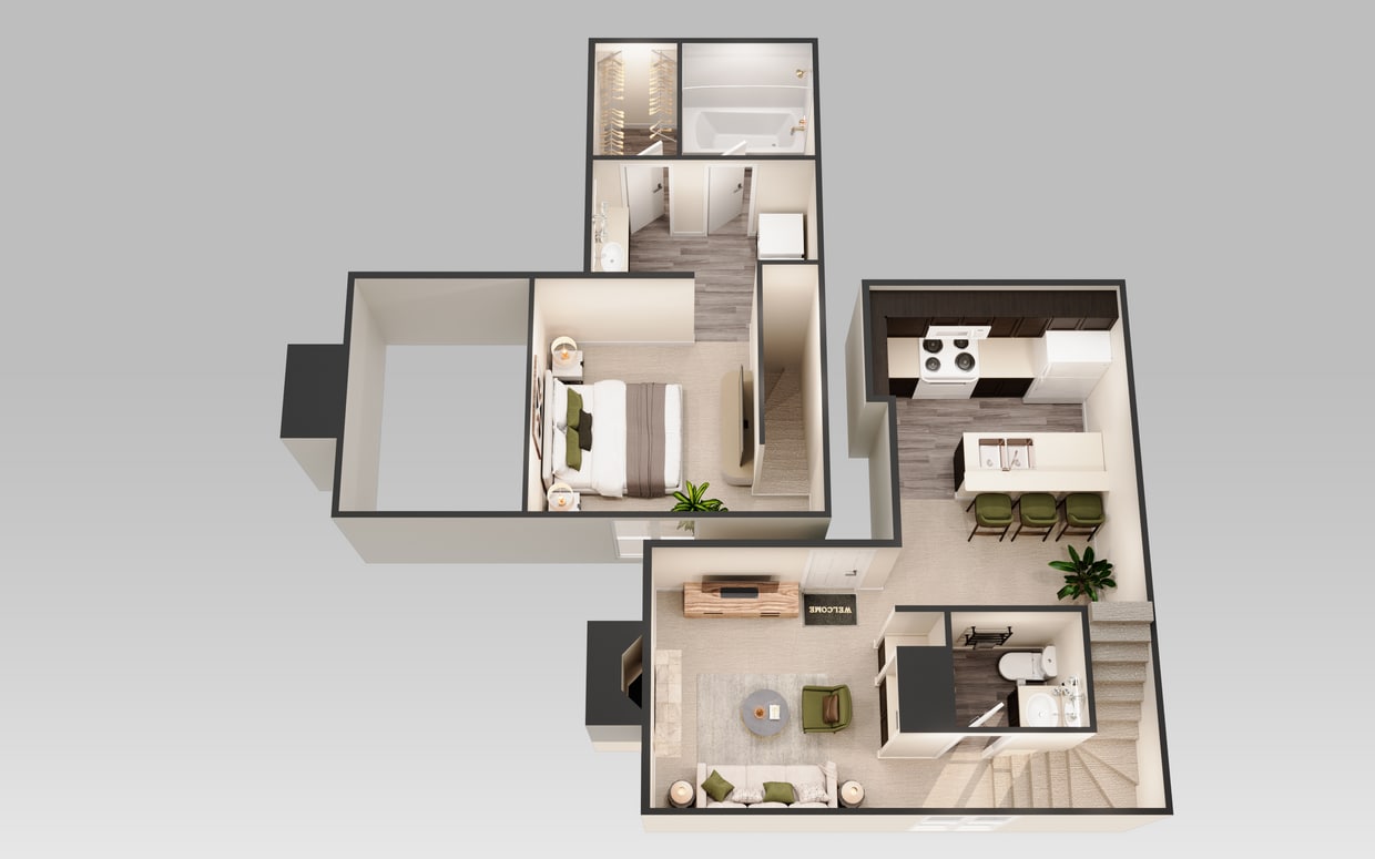 A5 - 1 Bedroom 1.5 Bath