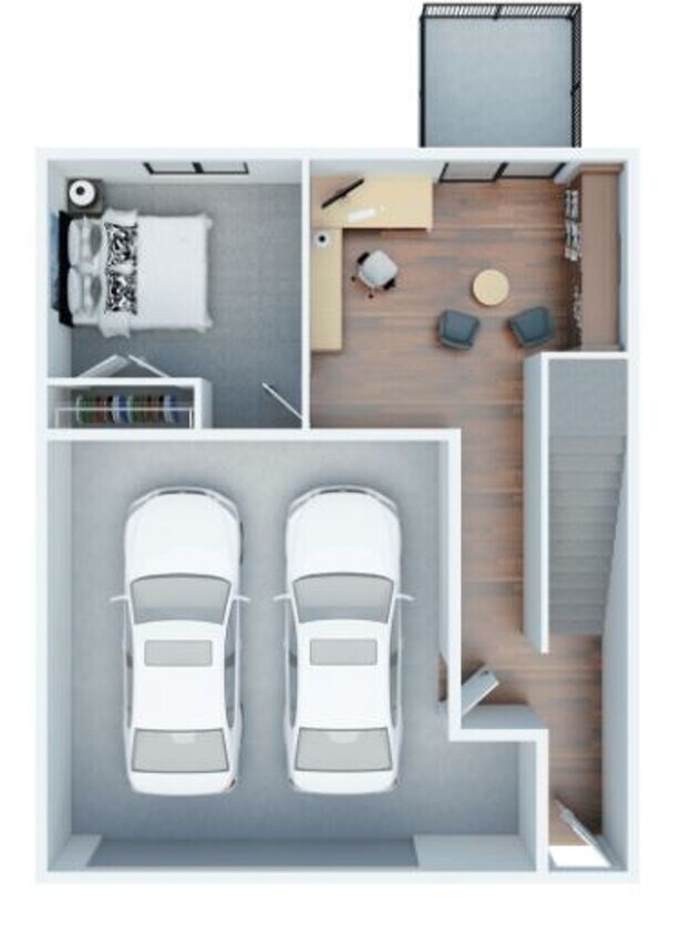 Floor Plan - 3 Bed 2 Bath Townhome