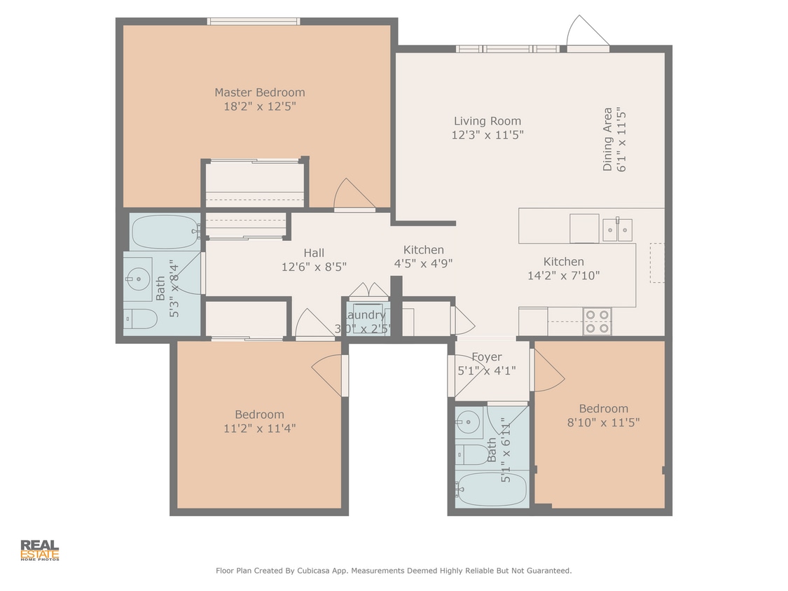 Floor Plan - 3 beds