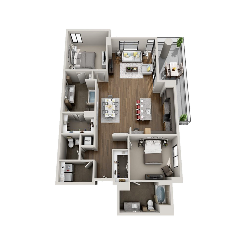 BB1 floor plan - The Westheimer