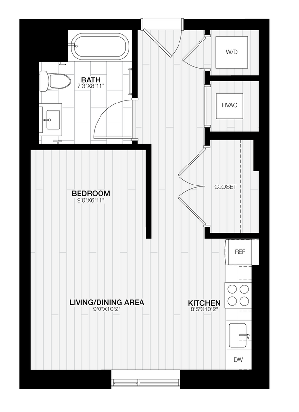 Floor Plan - Studio Loft-A1-G