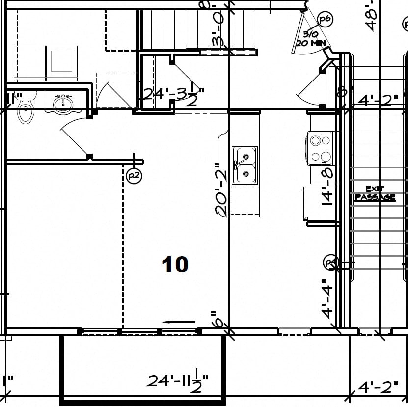 Floor Plan - 1 Bed/1.5 Bath Loft, 1 Stall Garage (21/1b/5)