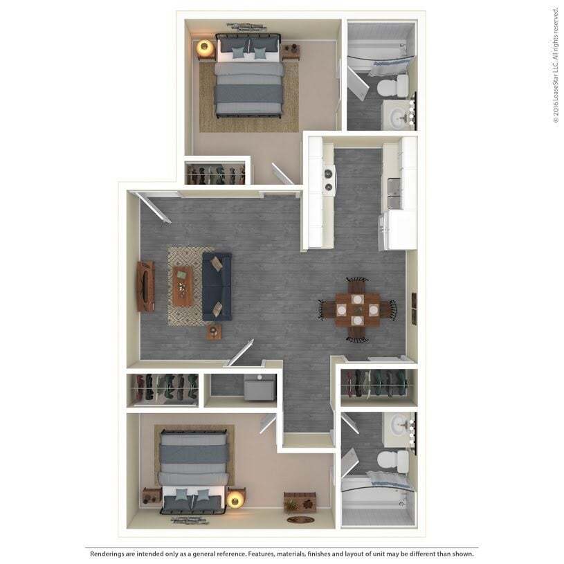 Floor Plan - 2x2 C Classic