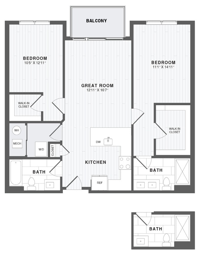 Floor Plan - 2 Bed/2 Bath-B3
