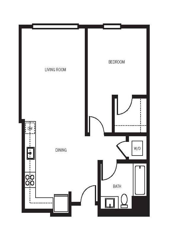Floor Plan - 1X1 B2.1