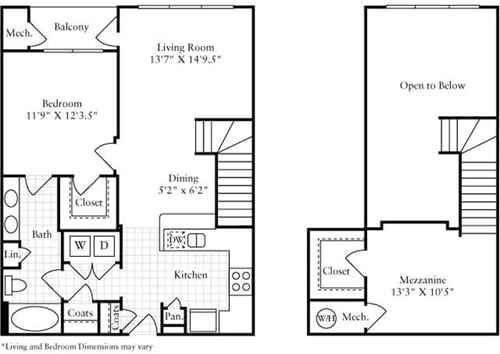 Floor Plan - 1 Bedroom G