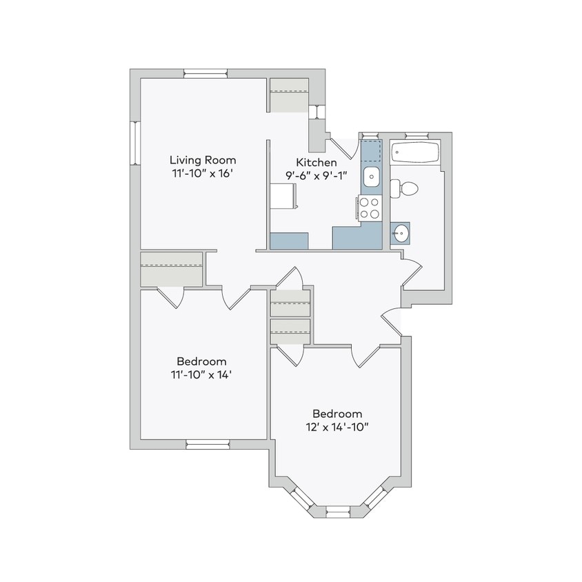 Floor Plan - van-2bb