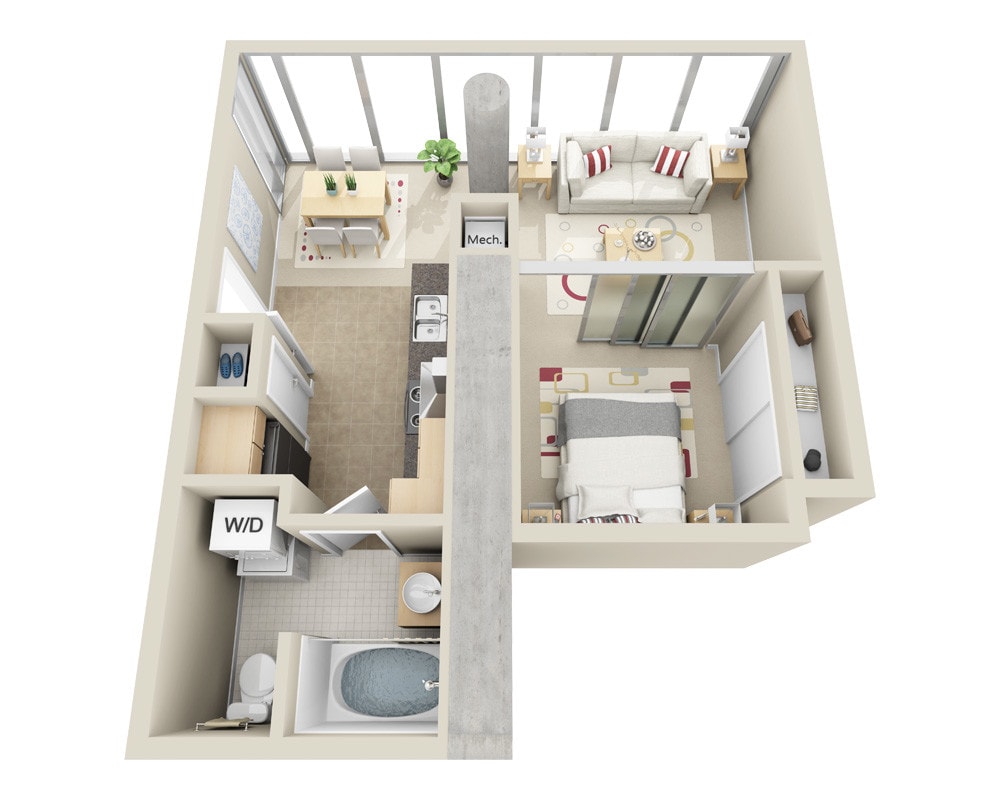 Floor Plan - Midrise A1F