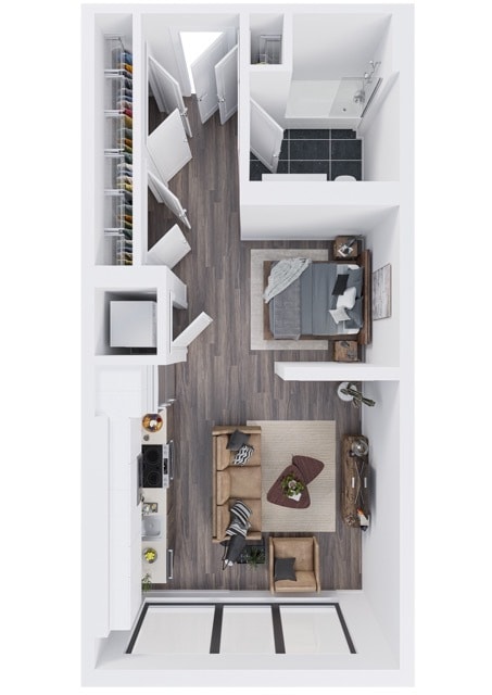 Floor Plan - B3 - 60% AMI AHSAP