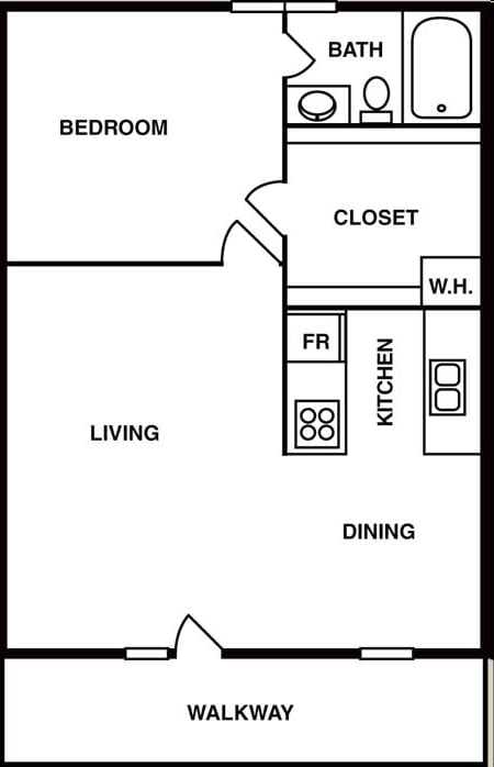 1BR/1BA - Oxford Traditional